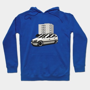 Gray Zafira Buildings Hoodie